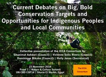 ICCA CONSORTIUM CBD COP 14