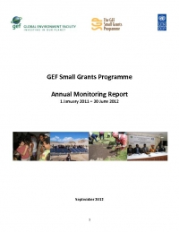 Small Grants Programme Annual Monitoring Report 2011 - 2012