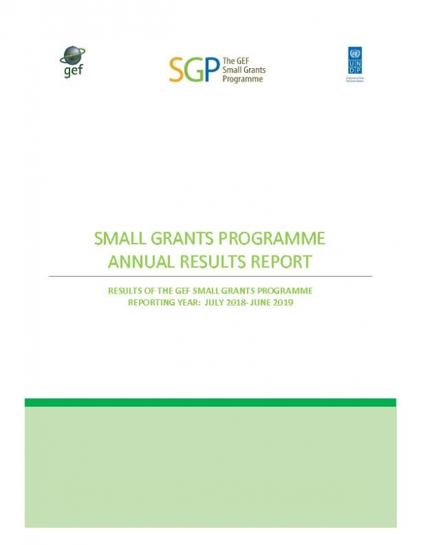 The GEF Small Grants Programme Result Report 2018 - 2019