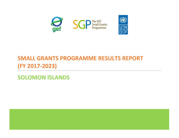 Solomon Islands Results Report (FY 2017-2023)