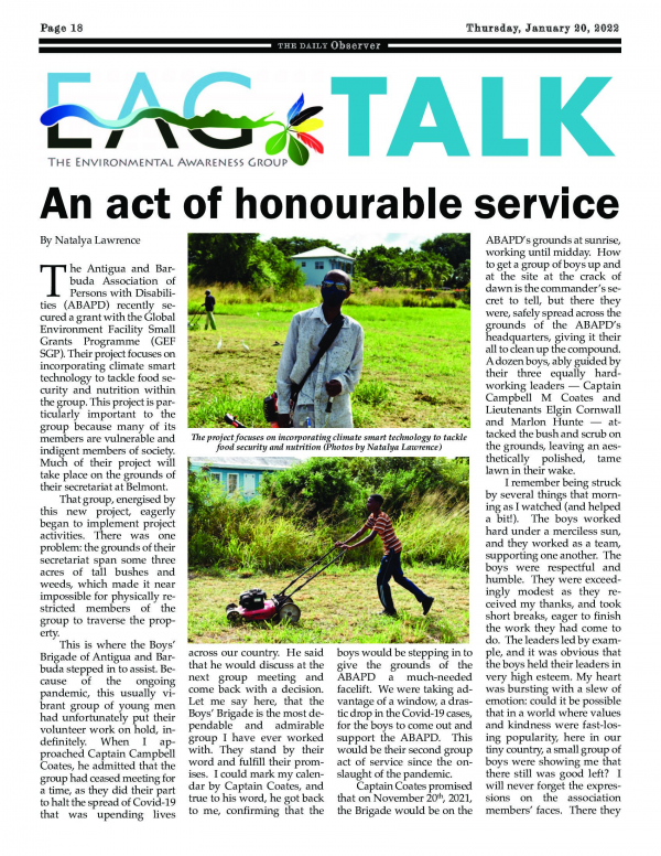 An Act of Honourable Service