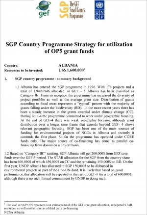 OP5 SGP Country Programme Strategy